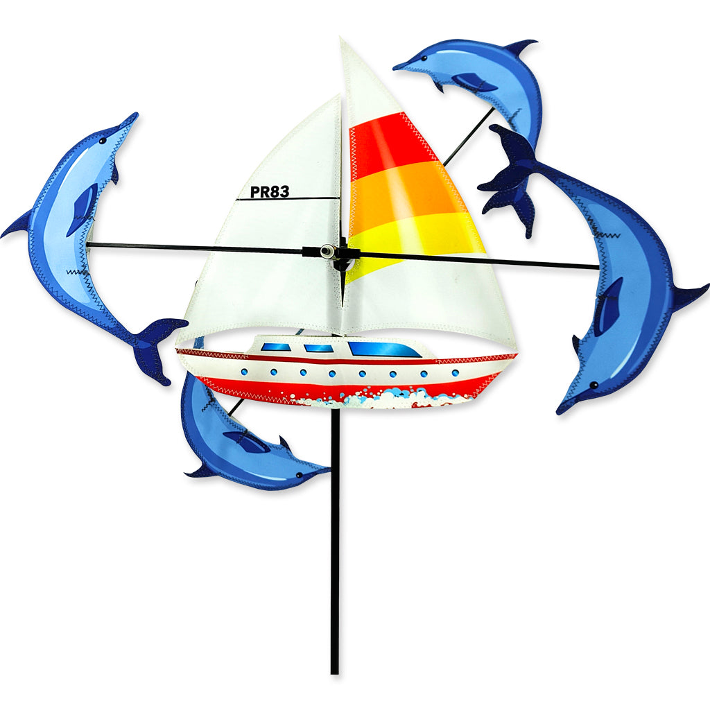 13 in. WhirliGig Spinner - Sailboat