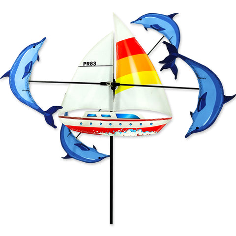 13 in. WhirliGig Spinner - Sailboat