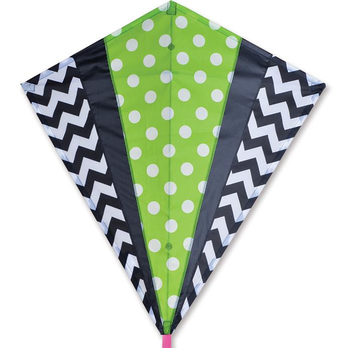 30 in. Diamond Kite - Green Mod