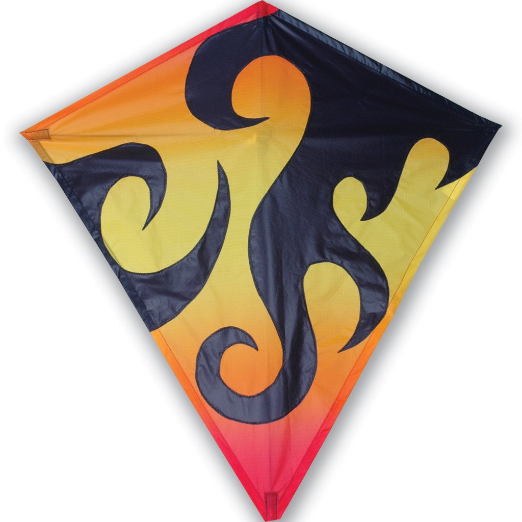 30 in. Diamond Kite - Hot Flames