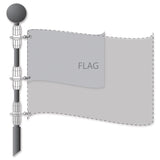 13 ft. Deluxe  Flag Pole