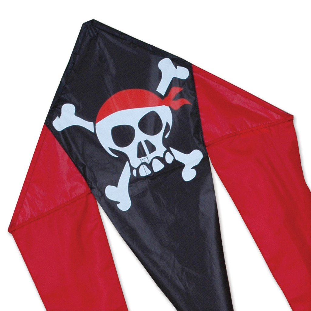 Mini Flo-tail Kite - Skull & Crossbones