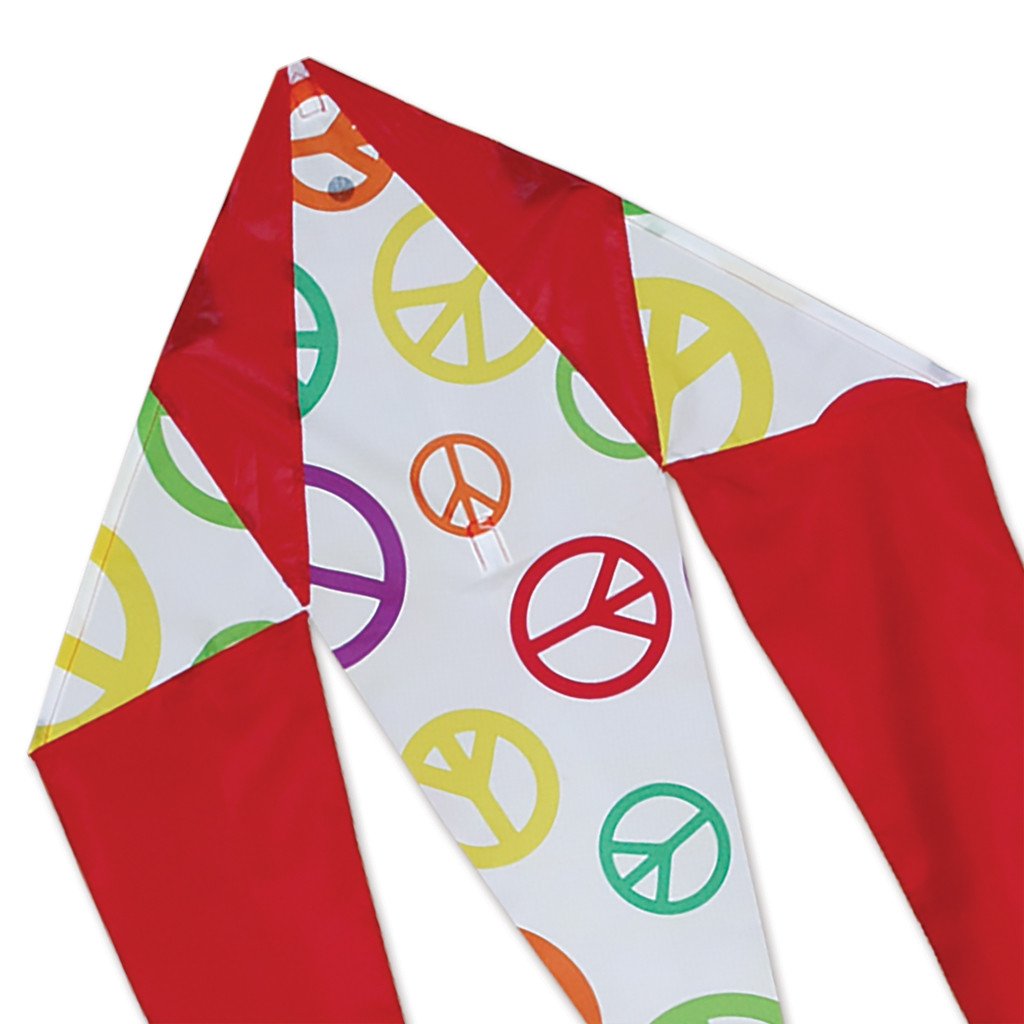 Mini Flo-tail Kite - Peace Signs