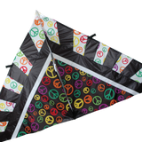 11 ft. Delta Kite - B/W Peace