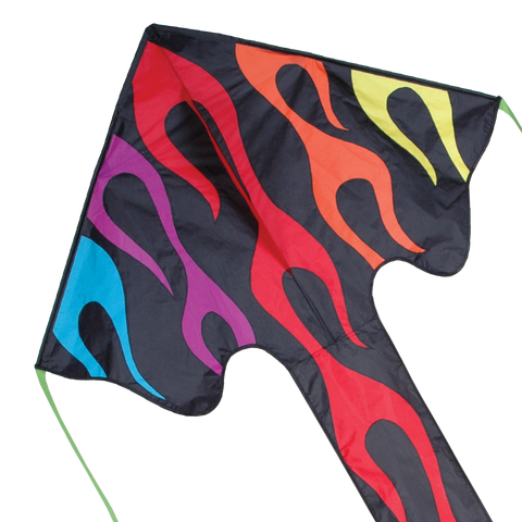 Large Easy Flyer Kite - Rainbow Flames
