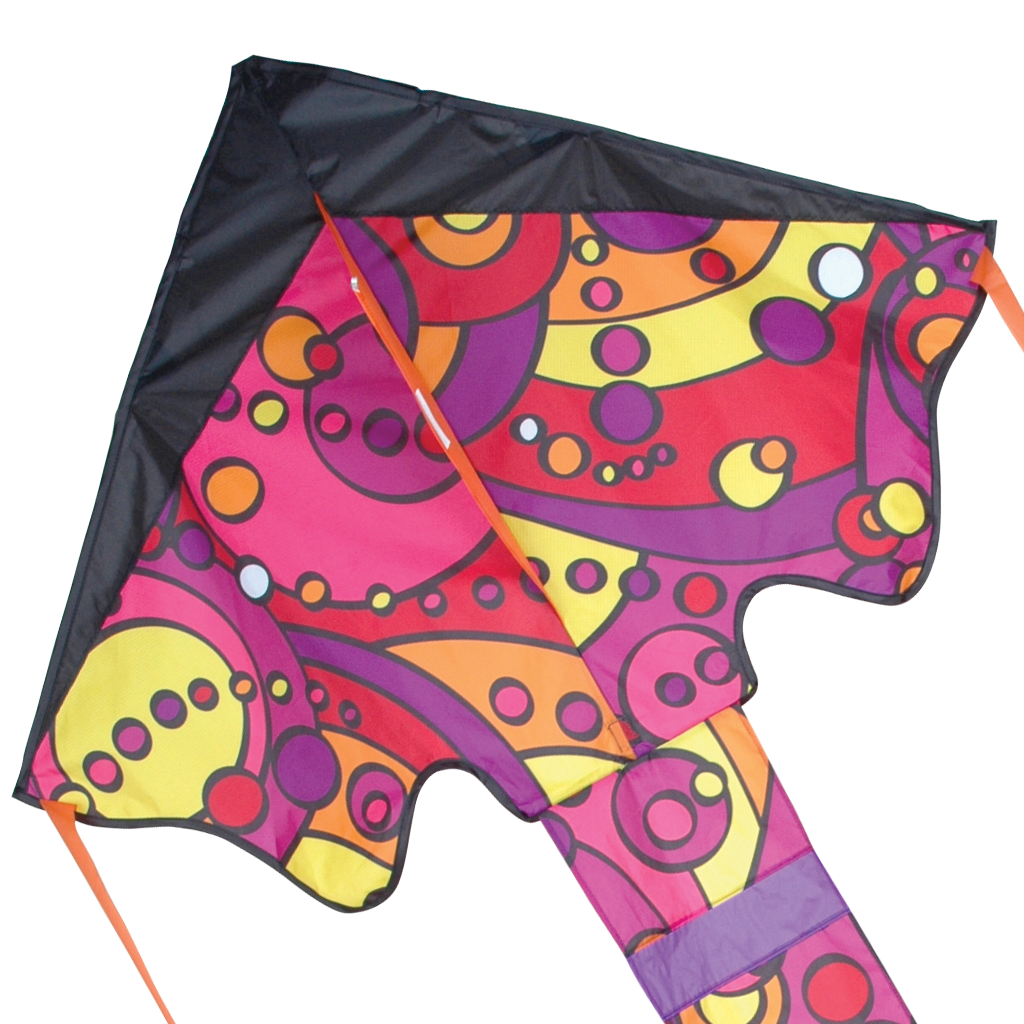 Large Easy Flyer Kite - Warm Orbit