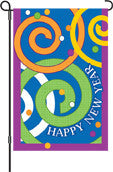 12 in. New Year's Eve Garden Flag - Happy New Year!