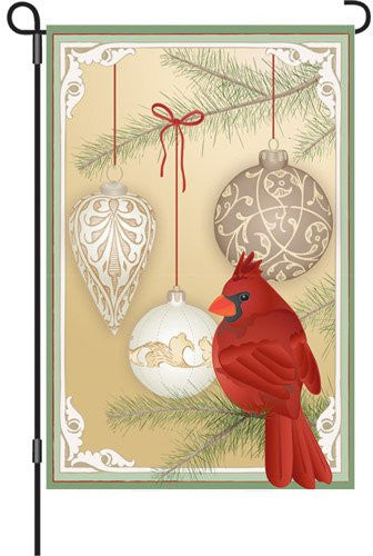 12 in. Winter Garden Flag - Holiday Classic