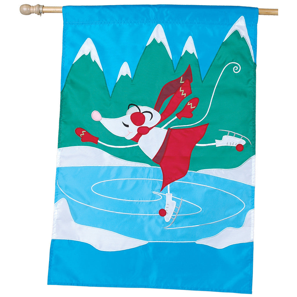 28 in. Christmas House Flag - Snow Princess