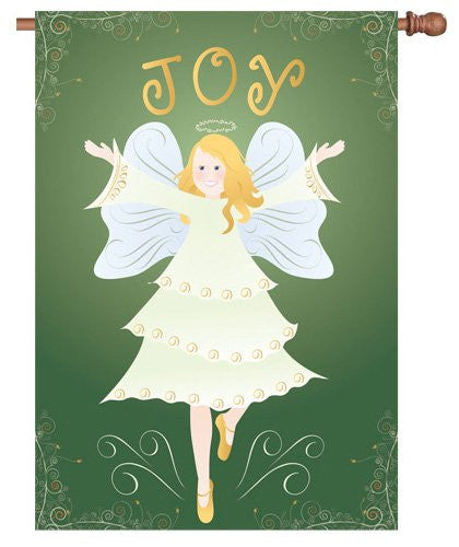 28 in. Christmas House Flag - Tidings of Joy