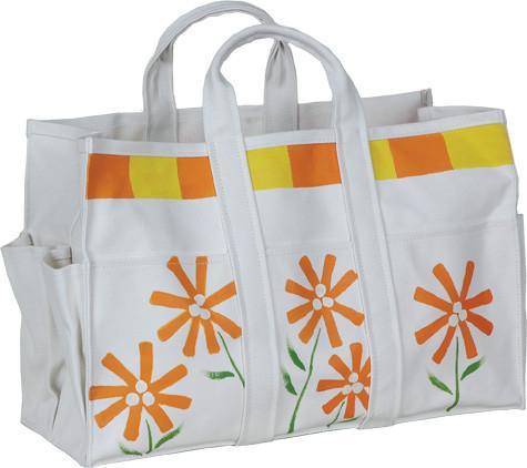 Canvas Tote Bag & Gloves - Daisies