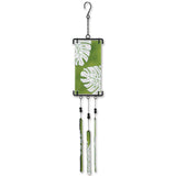 Silhouette Glass Wind Chime - Banana Leaf