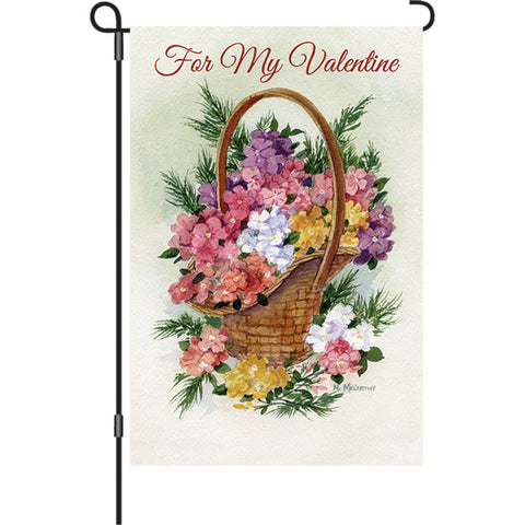 12 in. Valentine's Day Garden Flag - For My Valentine