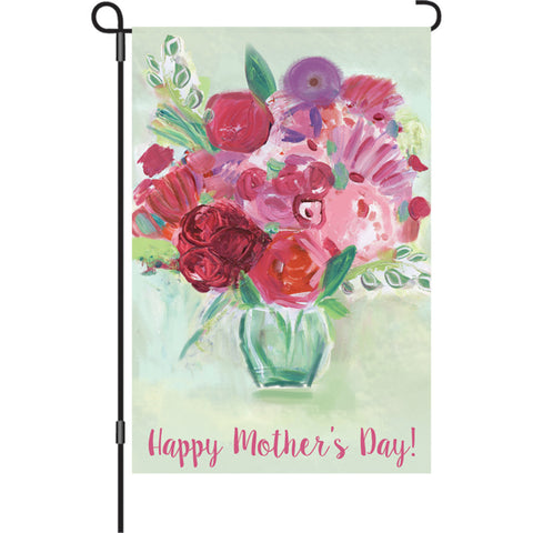 12 in. Mother's Day Garden Flag - Mother's Day Bouquet