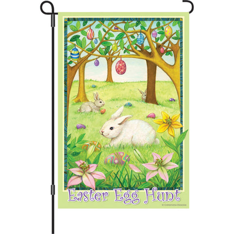 12 in. Easter Garden Flag - Easter Egg Hunt