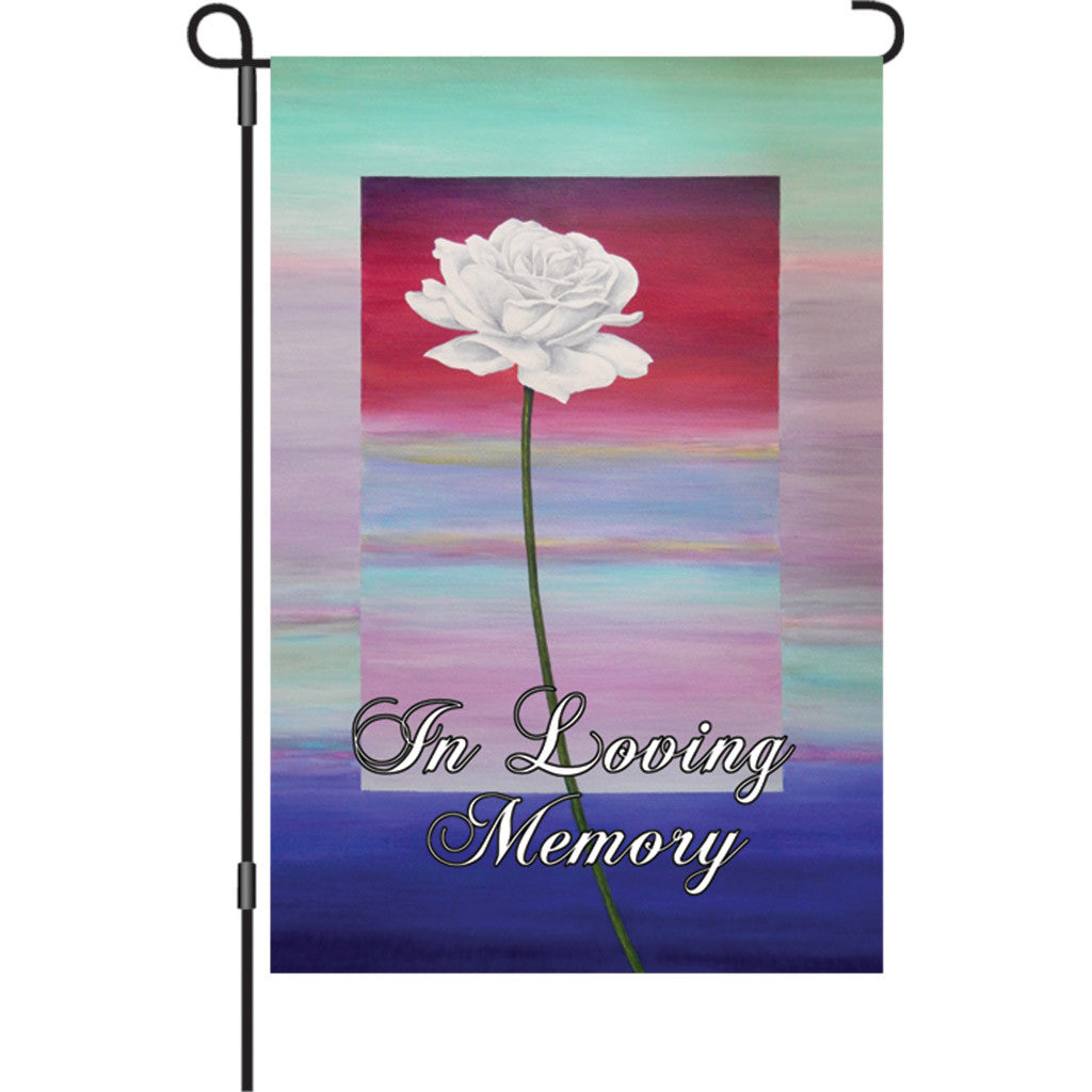 12 in. In Loving Memory Garden Flag - Remembrance