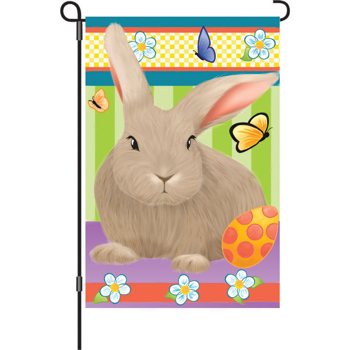 12 in. Easter Garden Flag - Hip Hop Bunny