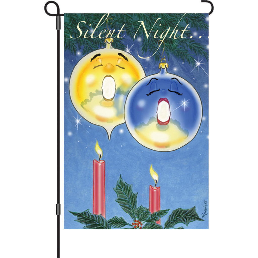 12 in. Christmas Garden Flag - Silent Night